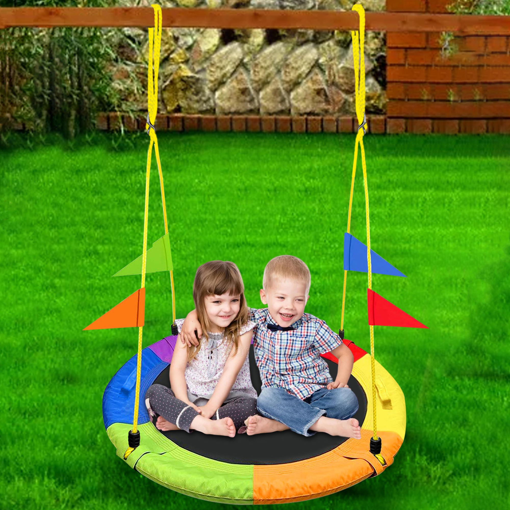 GVDV 40-Inch Saucer Swing with Steel Frame photo 6