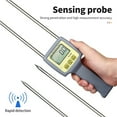 thumbnail image 3 of Portable Digital Moisture Meter For Paper Grain Coffee Cotton Tobacco Humidity Tester Double Needles With Backlight ,Low Power, 3 of 4
