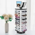 thumbnail image 6 of 44 Pairs Glasses Rack Holder Sunglasses Display Stand Organizer 360° Rotating Sunglass Rack Holder W/ Mirror for Home, Glasses Shop , Exhibition Display, 6 of 13