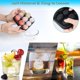 thumbnail image 4 of Bandeja para cubitos de hielo, bandejas de silicona para cubitos de hielo con tapa, forma de flor de rosa de 9 cavidades, 4 of 5