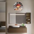 thumbnail image 3 of Toughened Glass Wall Clock with Mushroom Design Silent Movement, Battery Operated(AA Batteries Not Inclued), Artistic Home Decor, 3 of 8