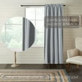 thumbnail image 3 of VHC Brands Sawyer Mill Blue Ticking Stripe Blackout Panel 84x40, 3 of 5