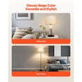 thumbnail image 6 of KFFKFF Drum Lamp Shade, 13 in Top x 13 in Bottom x 10 in Height, Medium Linen Lampshade, Replacement Shade for Table Lamps, Floor Lamps, and Pendant Lights, Simple Assembly Needed (Light Linen), 6 of 9