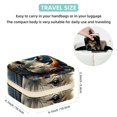 thumbnail image 5 of Rhino Travel Portable Square Necklace Holder with Earring Holder, Display Case - Travel Organizer for Rings, Earrings, Necklaces, Bracelets - Suitable for Girls and Women, 5 of 6