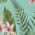 thumbnail image 4 of Tropical Flower Shower Curtain for Bathroom Waterproof Fabric Shower Curtains Bathtub Curtain with 12 Hooks, 60"x 72" for Bath Hotel Room, 4 of 6