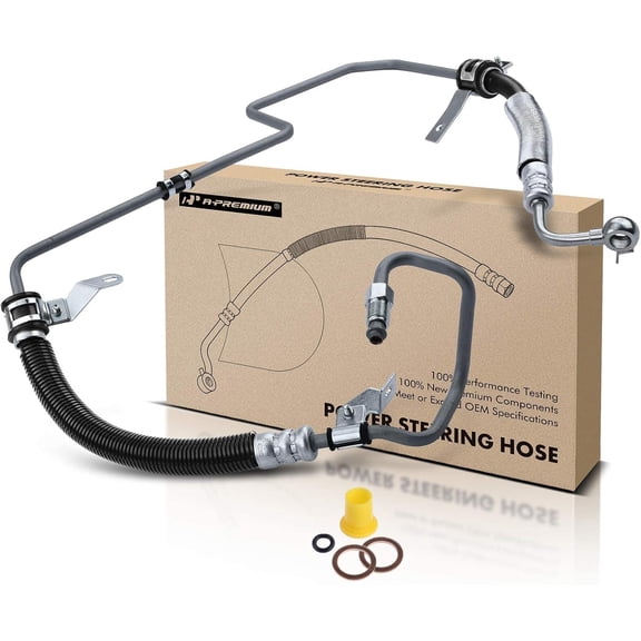 A-Premium Power Steering Pressure Hose Line Assembly Compatible with Toyota Highlander 2001 2002 2003, 3.0L Petrol, Pump To Rack/Gear