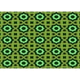 thumbnail image 1 of Ahgly Company Indoor Rectangle Patterned Nebula Green Area Rugs, 7' x 9', 1 of 6