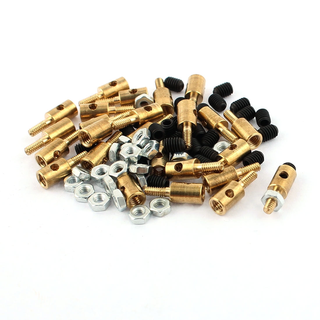 25 Pcs 4 x 1.8 x 11mm Copper Linkage Stoppers PRC Push Rod Keepers w