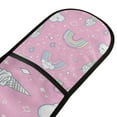 thumbnail image 4 of Yayeee Double Oven Mitt Kitchen Heat Resistant Baking 35" x7" Quilted Glove, Ice Cream Rainbow Pattern, 4 of 6