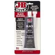 JB Weld 31319 Black RTV Acetoxy Silicone Sealant - 3 Oz.