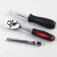 thumbnail image 5 of US 46 Pieces 1/4 " Drive Socket Ratchet Wrench Bit Bits Repair Tools Kit Auto, 5 of 9