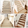 thumbnail image 4 of Pure Era Bullnose Carpet Stair Treads Protector Cover 9" x 30" Indoor Non Slip Self Adhensive Set of 12,Cream Gray, 4 of 11