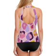 thumbnail image 2 of Women's Swimming Vest Women's Tankini Tops Swimming Vest for Women Soft and Smooth Suitable for Summer Beach Swimming Pool Parties XL Pink Leopard Print, 2 of 7