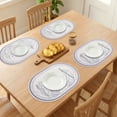 thumbnail image 3 of Unique Bargains Wipeable Set of 6 Leather Placemats for Dining Table Decor Light Gray, 3 of 6