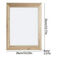thumbnail image 3 of Xihbxyly Marco de Arte A4, Diseño de Alta Capacidad, Apertura Magnética, Marco de Madera, Pantalla Transparente, Ideal para Obras de Arte, Fotos y Álbumes de Recortes, Multiusos, 8,3 X 11,8 Pulgadas, 3 of 7