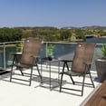 thumbnail image 2 of Outsunny Chaise Inclinable Pliante en Rotin, Fauteuil Inclinable Portable en Osier, Brun, 2 of 10