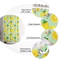 thumbnail image 2 of Shower Curtain Watercolor Lemon Shower Curtains for Bathroom Decor Summer Fresh Fruit Shower Curtain Sets with Hooks Waterproof Fabric Bath Curtain Extra Long 72" X 84", 2 of 4