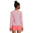 thumbnail image 2 of Lands' End Women's Petite Crew Neck Long Sleeve Rash Guard UPF 50 Sun Protection Modest Swim Tee, 2 of 3