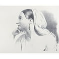 thumbnail image 3 of Bernard-Romain Julien 24x20 Black Modern Framed Museum Art Print Titled - Julien's Studies of Heads Pl 17 (1840), 3 of 5