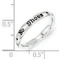 thumbnail image 2 of Sterling Silver Lyric No Shoes, No Shirt, No Problem Ring, 2 of 5