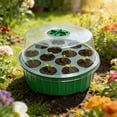 thumbnail image 5 of Naxoaeo 13 Hole Seed Starter, Greenhouse Germination Tray with Humidity Dome & Adjustable Ventilation, Reusable Plastic Seedling Propagation Box for Indoor Outdoor Gardening, 5 of 7