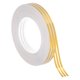 thumbnail image 1 of Cinta de Película de Poliéster Metalizada Uxcell, Cinta Decorativa Metálica para Detallar Paredes de Acento Dorado Cepillado, 5/32 pulgadas x 55 Yardas, Paquete de 3, 1 of 6
