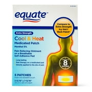 Equate Extra Strength Cool & Heat Medicated Patch, 5 Ct