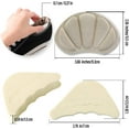 4 Pairs Shoe Fillers for Big Shoes Includes 2 Pairs Adjustable Toe Filler Inserts and 2 Pairs