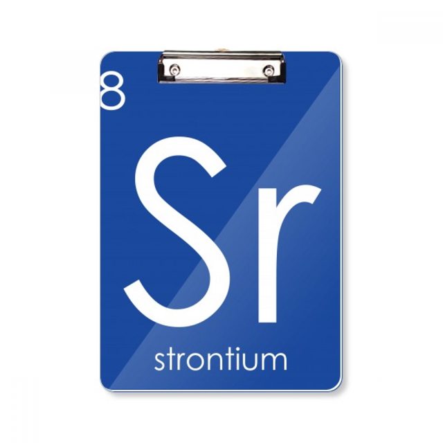 Chestry Elements Period Table Alkaline Earth Metal Strontium Sr Clipboard Folder Writing Pad Backing Plate A4