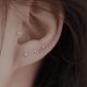 thumbnail image 2 of Pendientes de plata de ley S999 con circonitas, diseño de nicho de verano para mujer, pendientes de plata pura de alta calidad con perforación en la oreja, 2 of 5
