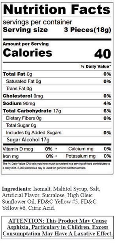 SweetGourmet Sugar-Free Butterscotch Buttons Hard Candy, 3 Pounds