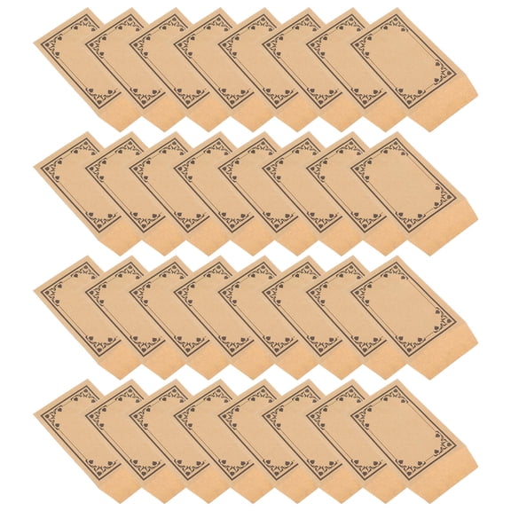 POPETPOP Compact Khaki Kraft Envelopes for Storage Moisture-Activated Adhesive 50Pcs