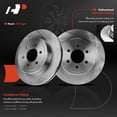 thumbnail image 4 of A-Premium 11.13 in (308mm) Front Vented Disc Brake Rotors + Ceramic Pads Kit Compatible with Select Dodge Models - Dakota 2003-2004, 6-PC Set, 4 of 8
