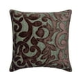thumbnail image 1 of The HomeCentric Decorative Brown Pack of 2, 18"x18" (45x45 cm) Pillow Covers, Velvet Beaded Hand Embroidery Throw Pillows For Sofa, Abstract Pattern Modern Style Easter - Abra, 1 of 3