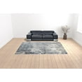 thumbnail image 2 of HomeRoots  9 x 12 ft. Abstract Power Loom Rectangle Area Rug, Blue & Gray, 2 of 5