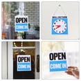 thumbnail image 2 of OULII 3Pcs Open Closed Business Sign in Assorted Color PVC Safety Warning for Cafe, 2 of 7