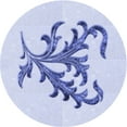 thumbnail image 1 of Ahgly Company Machine Washable Indoor Round Transitional Lavender Blue Area Rugs, 6' Round, 1 of 7