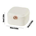 thumbnail image 3 of CasaChic Portable Jewelry Storage Box, Mini Organizer for Earrings, Necklaces & Rings with Built In Mirror, Partitions & Dirt Proof Design, 3 of 6