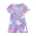 thumbnail image 3 of RXIRUCGD 2025 Vêtements d'Été pour Enfants 3-12 Ans Mode Imprimée Pyjama Rêveur Mi-Mollet Chemise de Nuit, 3 of 4