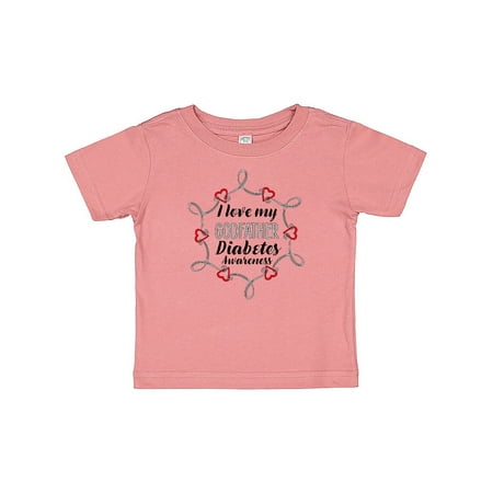 

Inktastic I Love My Godfather Diabetes Awareness Gift Baby Boy or Baby Girl T-Shirt