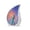 Peacock-4, variant on VALERASH Peacock Teardrop Memorial Urns for Human Ashes Adult Female & Male Set of 1 Large & 4 Keepsake - Pink Cherry Blossom Companion Urns for 2 Adults - 10 & 3 Inch
