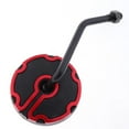 thumbnail image 4 of Miulika 2pcs Universal Motorbike Moped Scooter Round Mirror 10mm Rear View Red ATV, 4 of 9