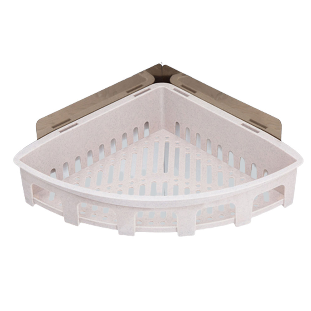 Triangular Shape Floating Shelves No Drilling Storage Hanging Rack For