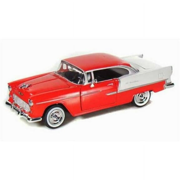1 by 24 1955 Chevrolet Bel Air Diecast Model Car, Red