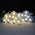 thumbnail image 2 of Billuyoard Forma de nube LED azul claro/blanco Plast IP42 lámpara hogar dormitorio sala de estar decoración de pared alimentado por Iluminación y accesorios No.01, 2 of 6