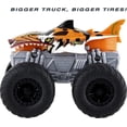 thumbnail image 4 of Hot Wheels Monster Trucks Roarin' Wreckers, 1:43 Scale Tiger Shark Toy Truck with Lights & Sounds, 4 of 7