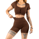 thumbnail image 1 of CONJUNTO DEPORTIVO DE MUJER DE SHORT Y BLUSA STRETCH PUSH UP, 1 of 5