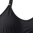 thumbnail image 3 of POUNOO Womens Ribbed Bodysuits Slim Fit Spaghetti Strap Crotchless Design Bodycon Fit Activewear Style Shapewear Gift, 3 of 5