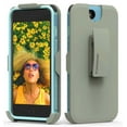 thumbnail image 3 of Case with Clip for iPhone 8 Plus, PureGear [Light Blue] Dualtek Extreme Rugged Cover + Belt Hip Holster with Stand [and BONUS Tempered Glass Screen Protector] for Apple iPhone 7 Plus, iPhone 8 Plus, 3 of 10