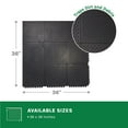 thumbnail image 4 of Envelor Sturdy Rubber Anti-Fatigue Drainage Floor Mat Entryway Outside Doormat 36 x 36 Inches, Checker Interlocking Mat, 4 of 9